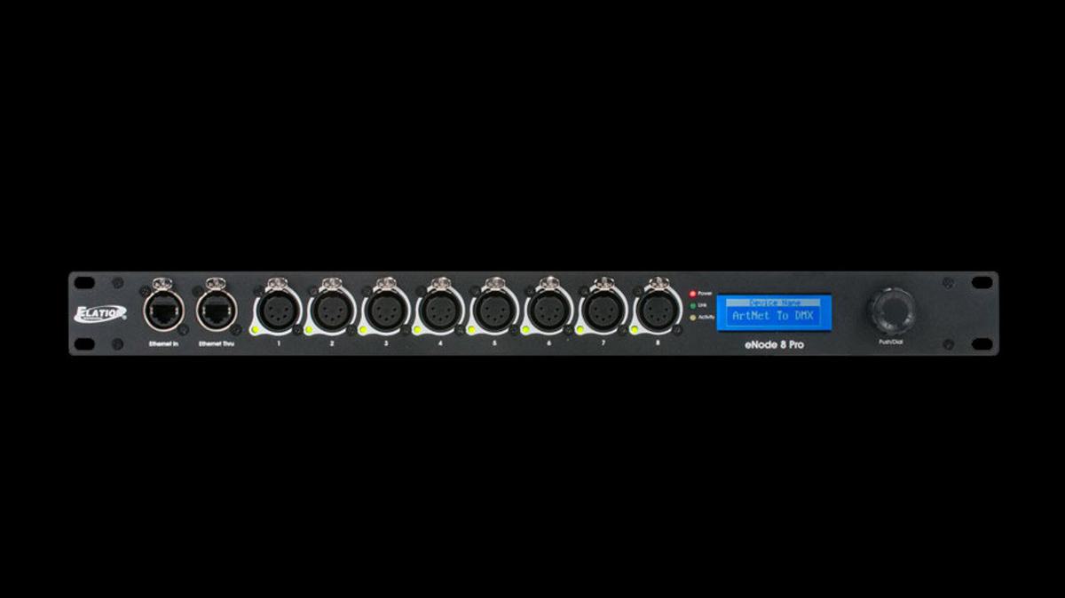 Elation e Node8 Pro 8 Universe Art Net to DMX Interface 1 68489