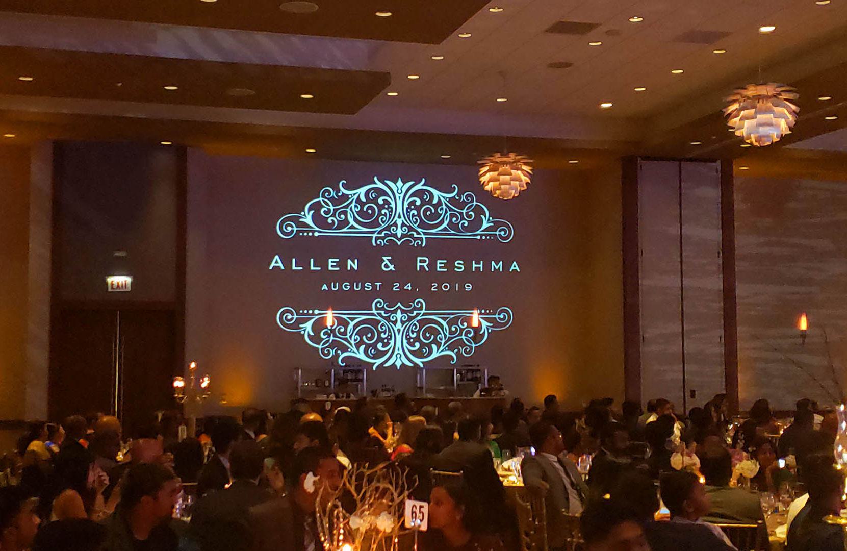 Monogram Projector Frame Wedding gobo projector | Honestweddingadvice.com